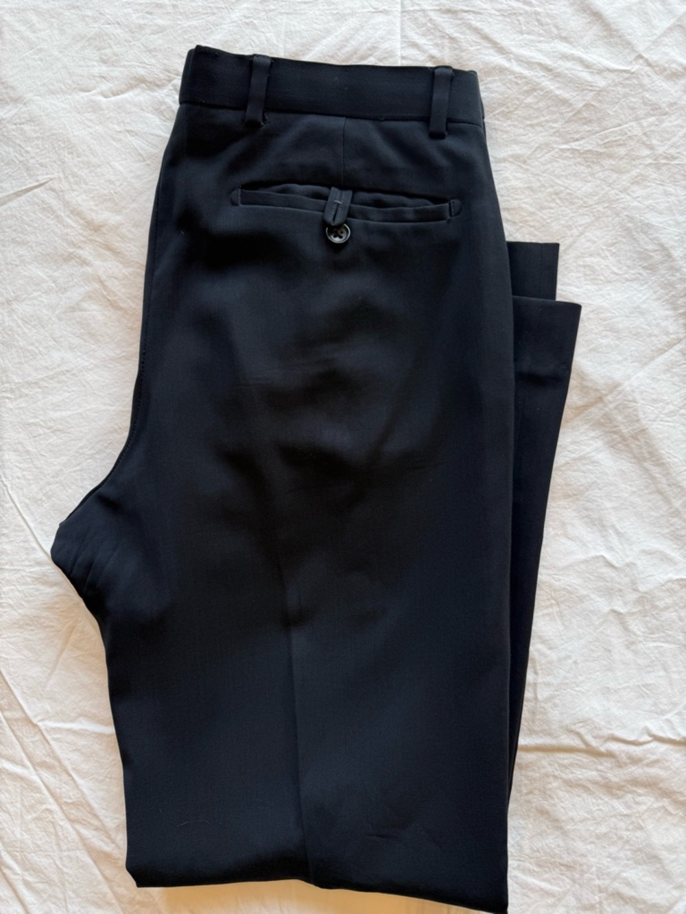 Banana Republic Tailored Fit Navy Wool Suit 42S + 33x30 Pants (Cerruti Fabric) - Picture 9 of 10